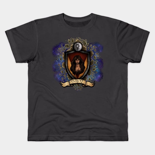 Zodiac Heraldry - Virgo Kids T-Shirt by somePloops